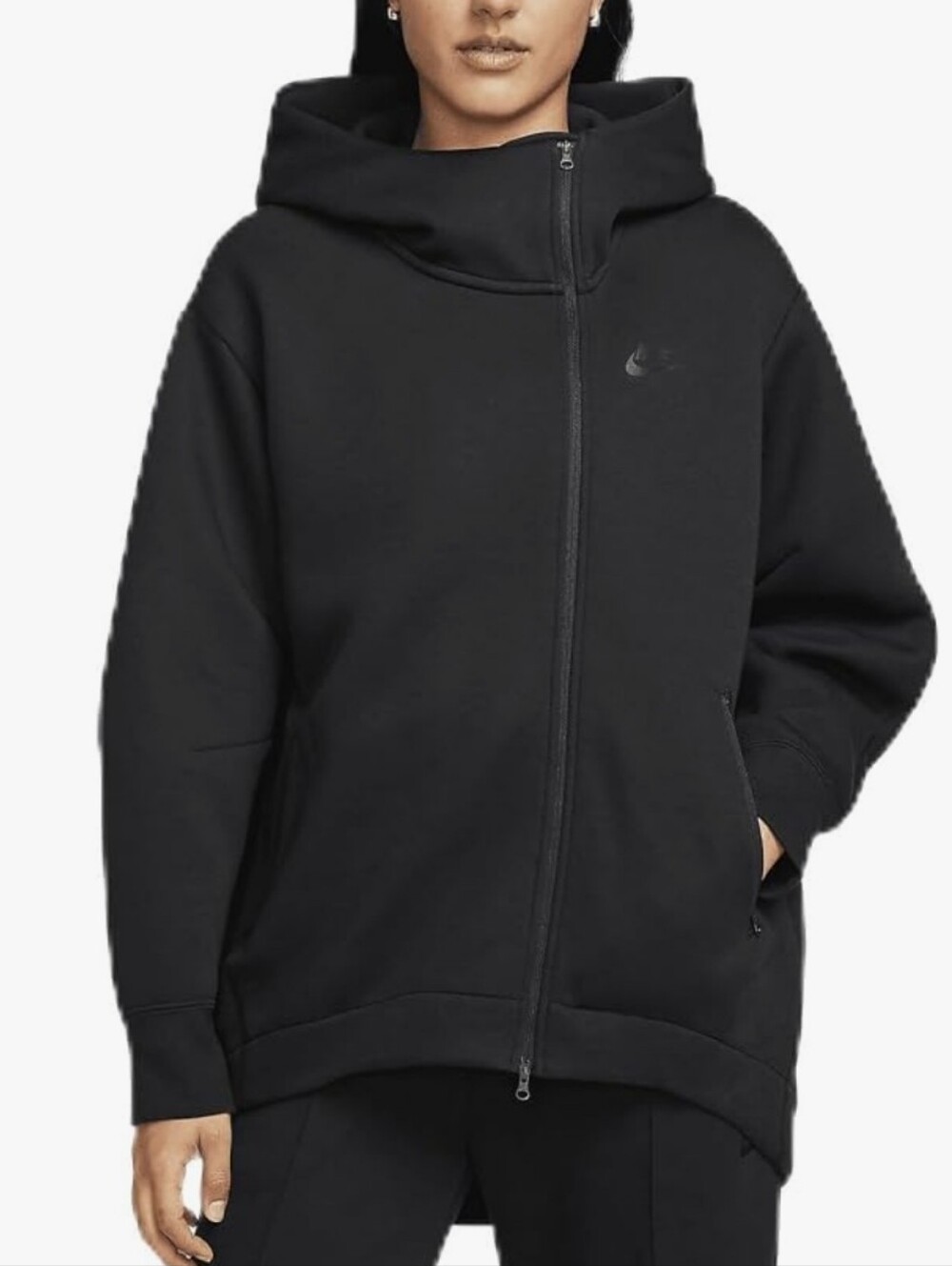 Nike Sportswear Tech Fleece Oversized Full-Zip Hoodie Cape Black